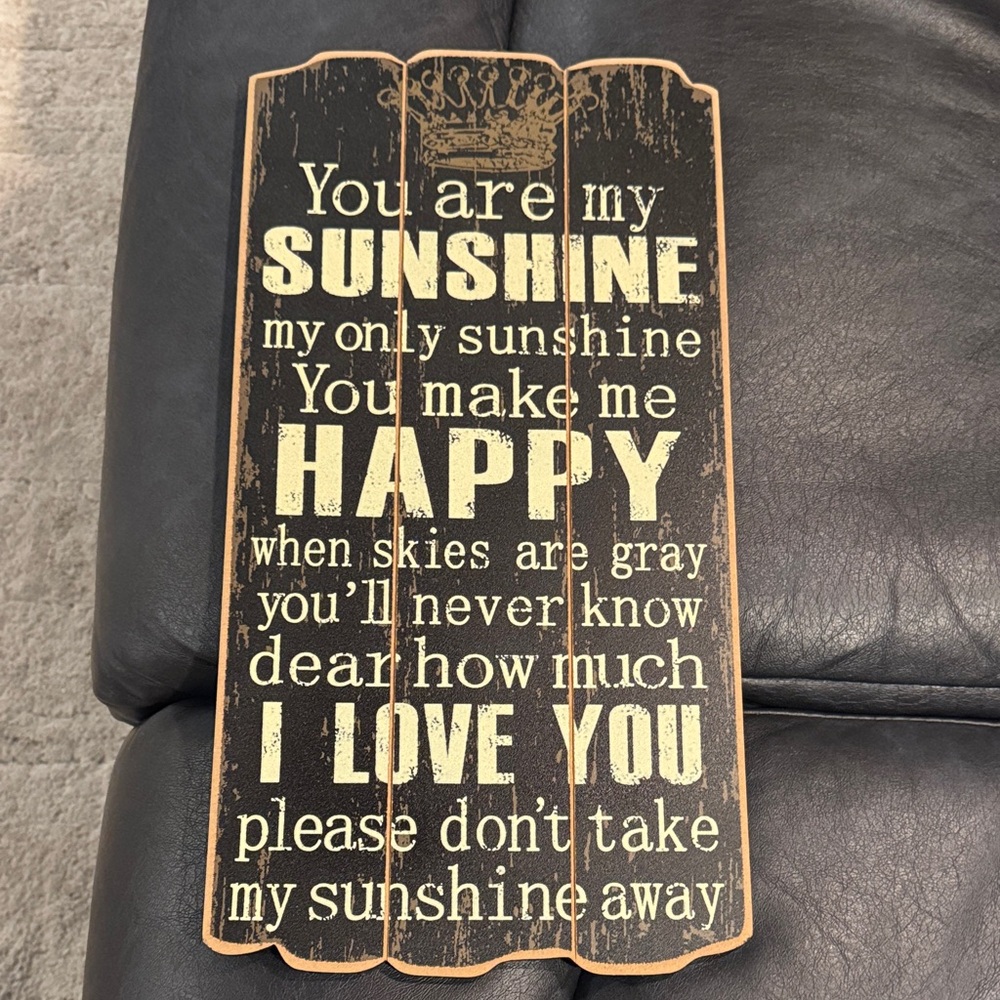 Rustic Wooden Sunshine Sign